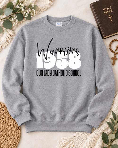 Blocked Script Warriors Sweatshirt