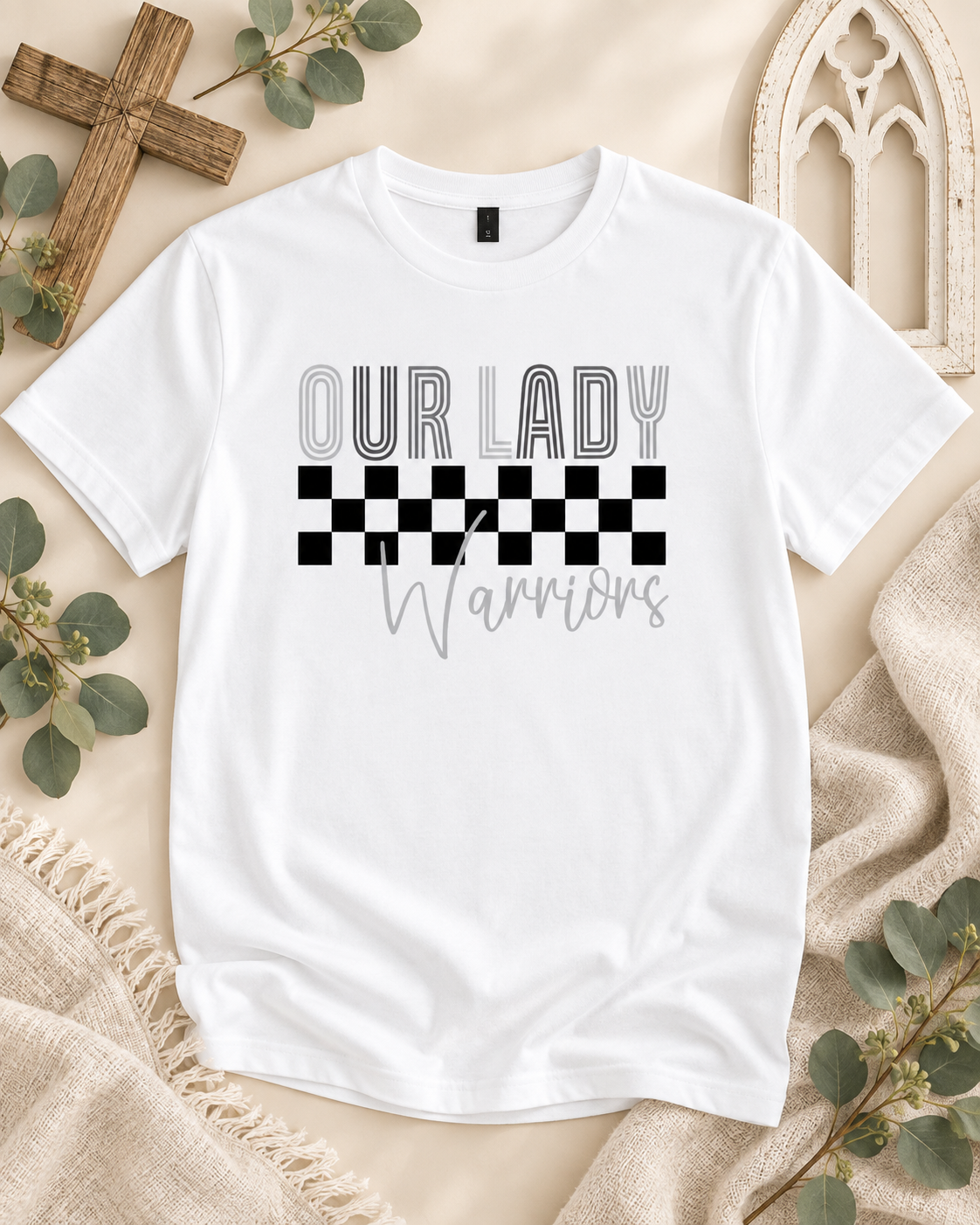 Warriors Checkered TShirt