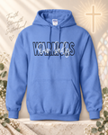 Blocked Script Warriors Hoodie Sweatshirt