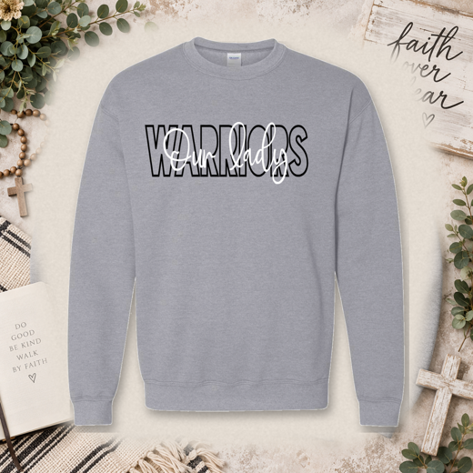 Blocked Script Warriors Sweatshirt