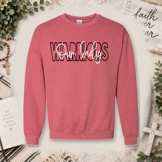 Blocked Script Warriors Sweatshirt