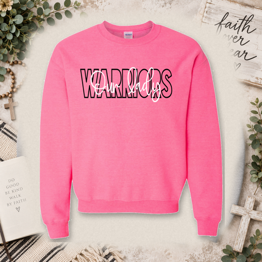 Blocked Script Warriors Sweatshirt