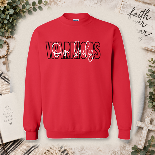 Blocked Script Warriors Sweatshirt