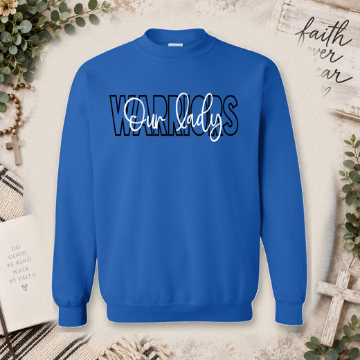 Blocked Script Warriors Sweatshirt