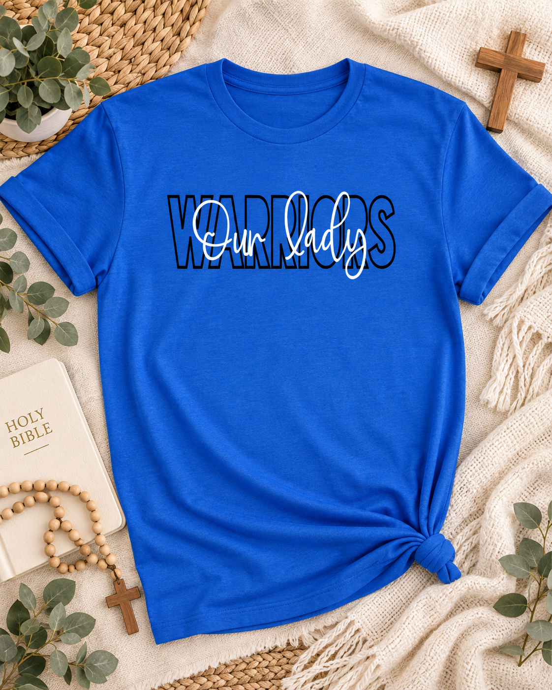 Blocked Script Warriors T-Shirt