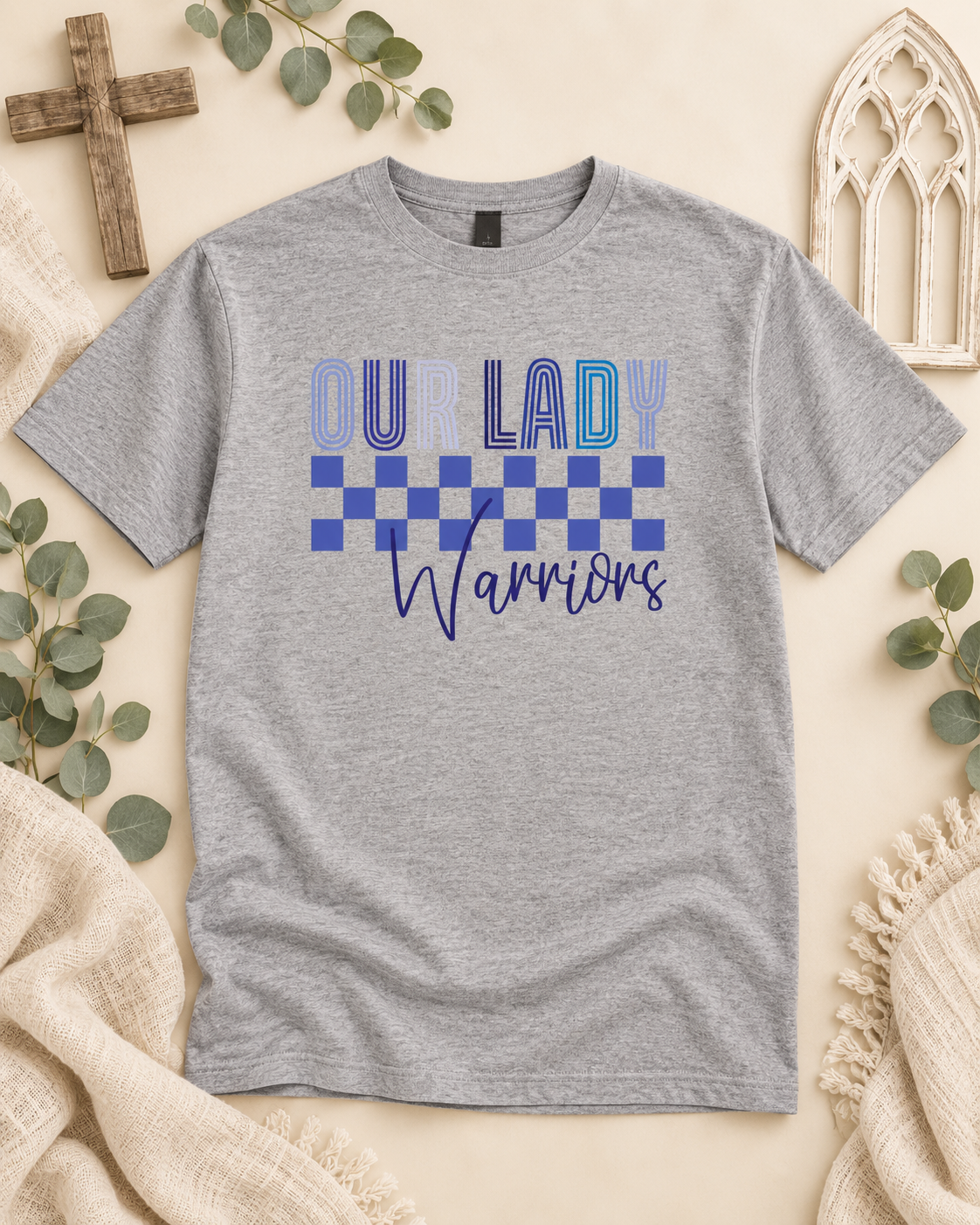 Warriors Checkered TShirt