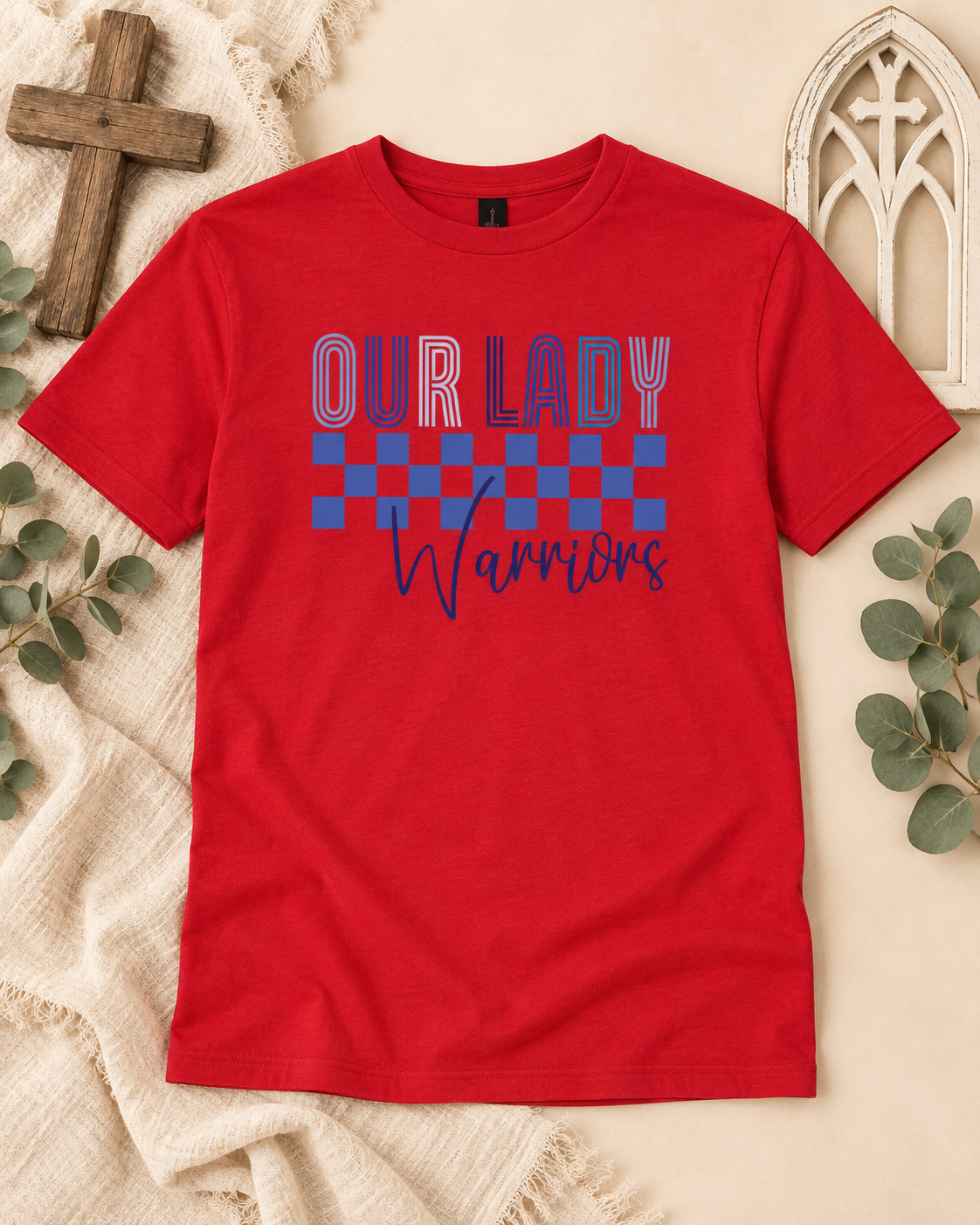 Warriors Checkered TShirt