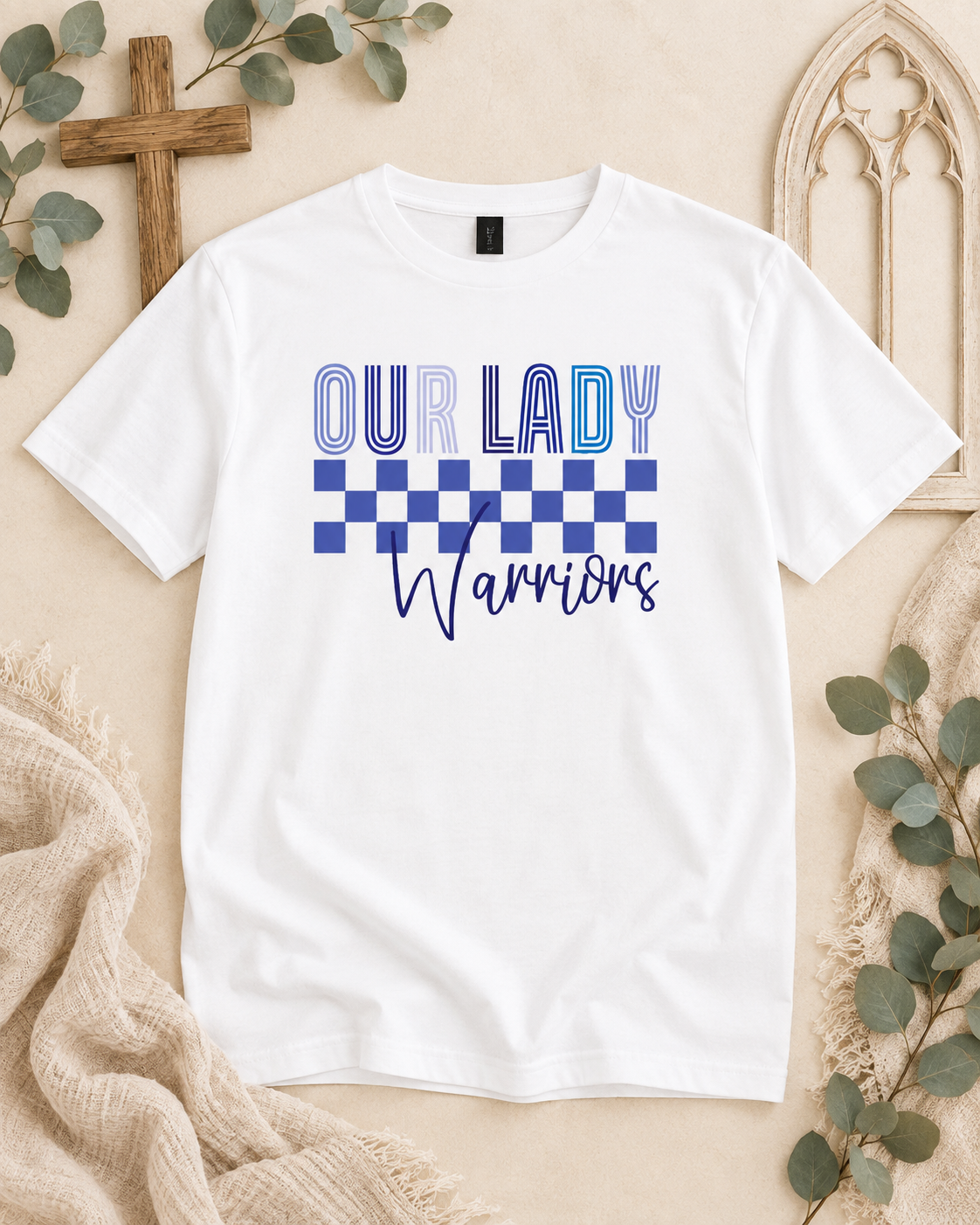 Warriors Checkered TShirt