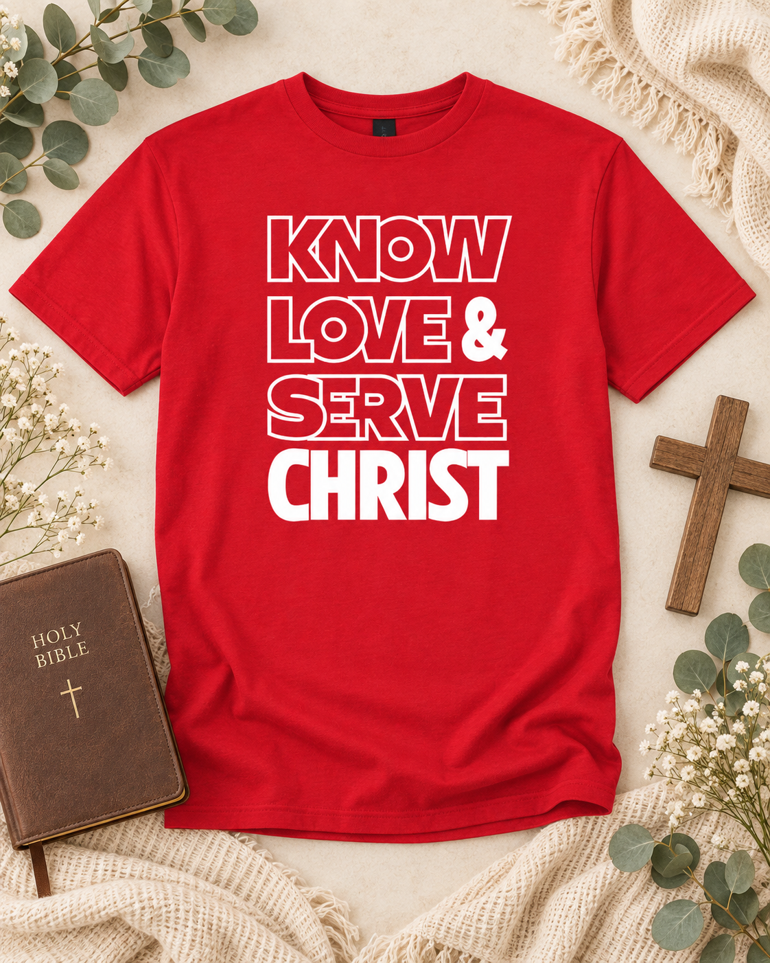 Know, Love & Serve Christ TShirt