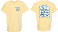 Parish Apparel - Let me tell you About Jesus, Comfort Color - Multiple Logo Designs Available