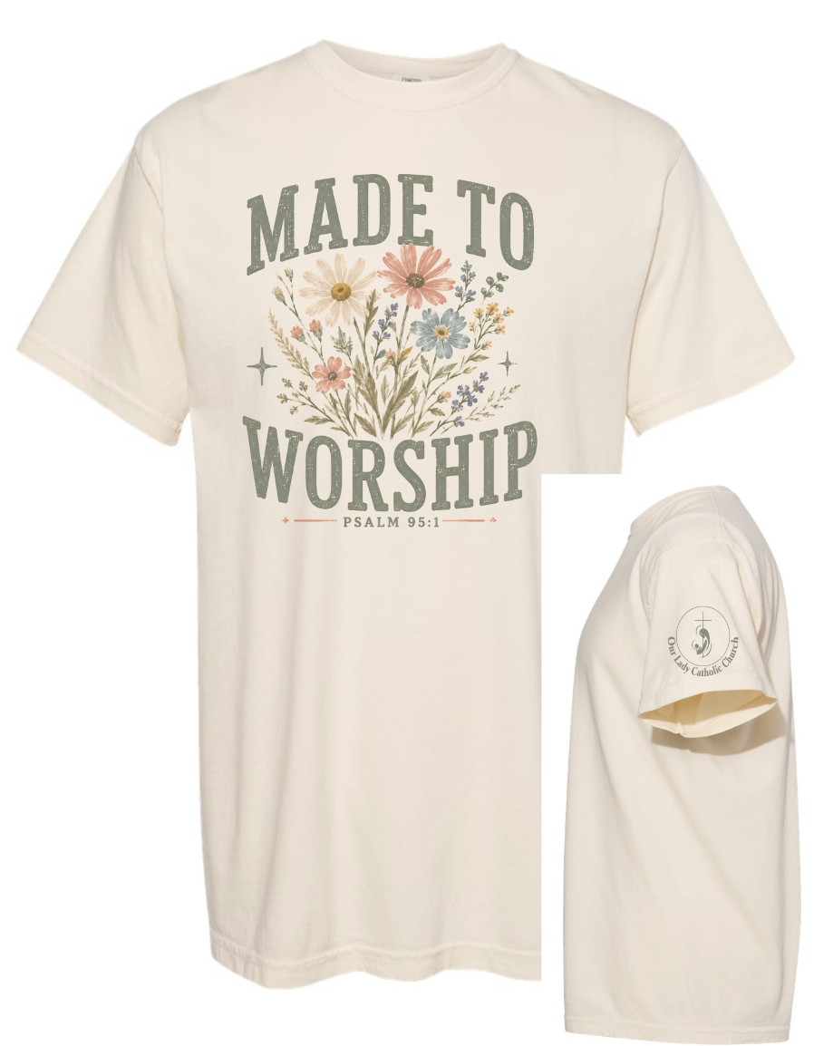 Parish Apparel - Made to Worship, Comfort Color - Multiple Logo Designs Available