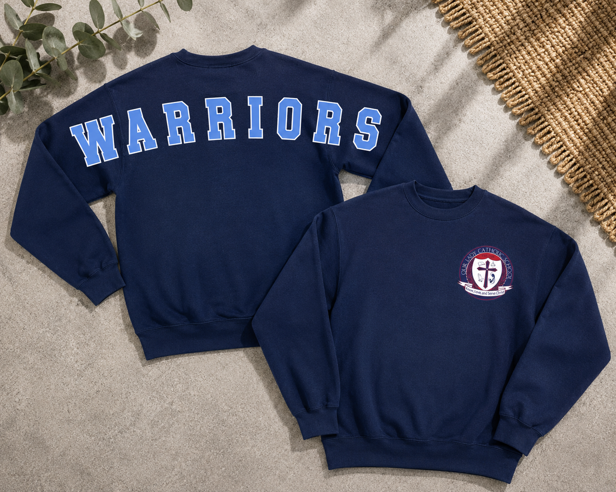 Warriors Logo Sweatshirt (Front & Back Design)